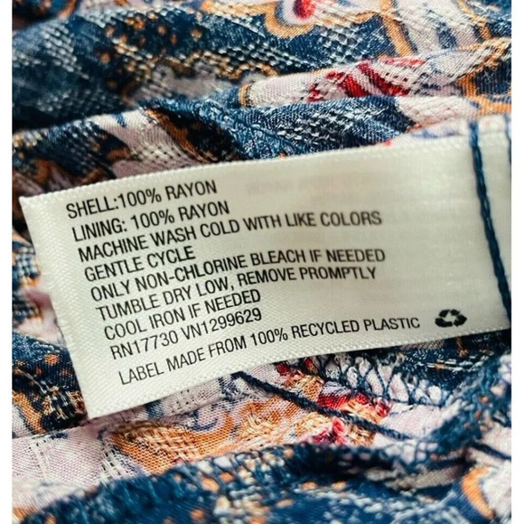 Knox Rose Dress XL Maxi Floral Cottagecore Boho Tiered Flowy Lagenlook Thin Knit - Picture 5 of 9